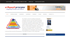 Desktop Screenshot of orthopaedicprinciples.com